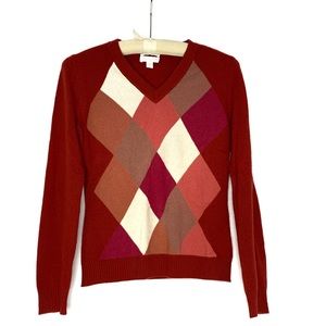 Charter Club 2 Ply Cashmere V Neck Sweater